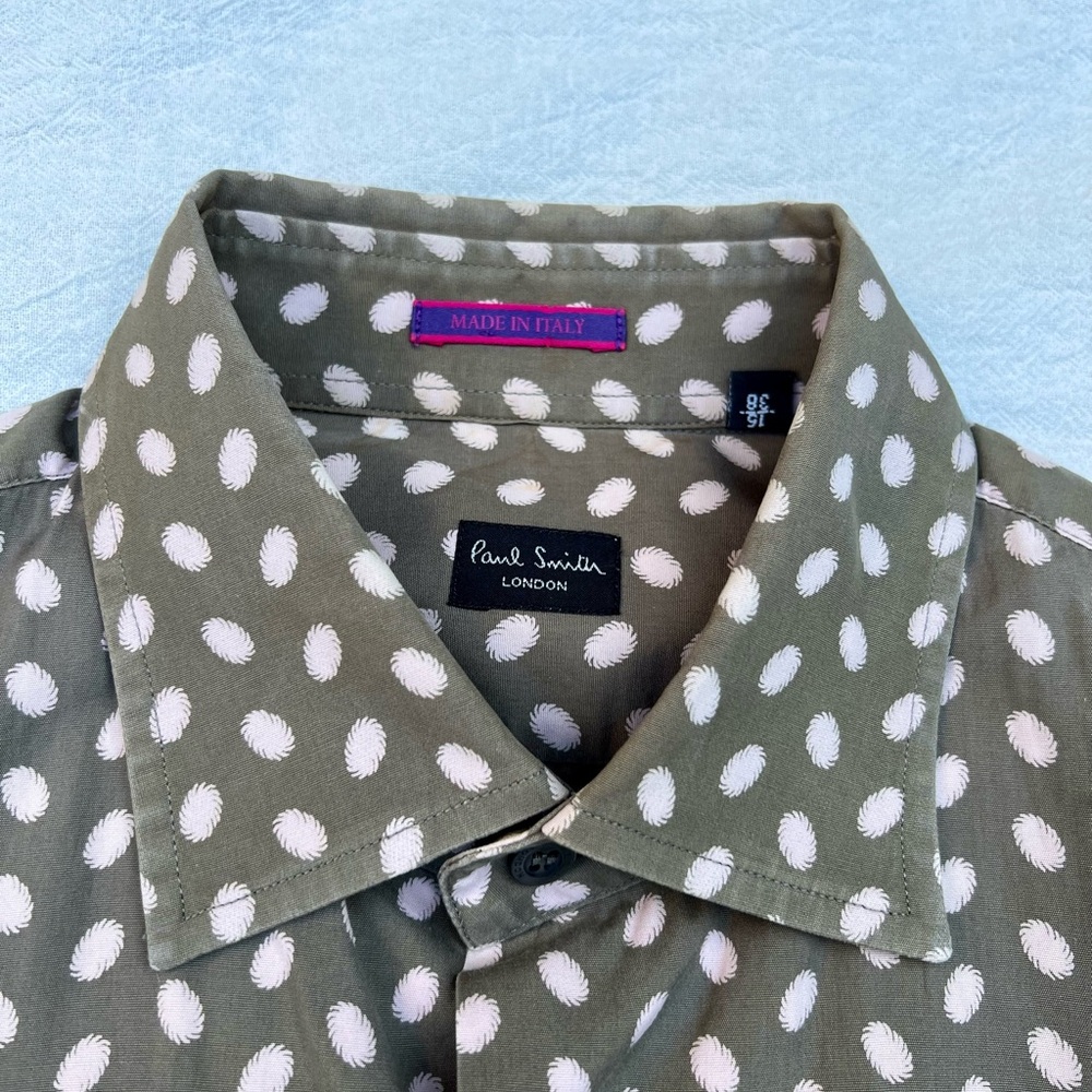 Paul Smith Green and White Casual Button Down Shirt